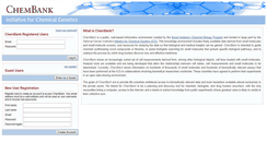 Desktop Screenshot of chembank.broadinstitute.org
